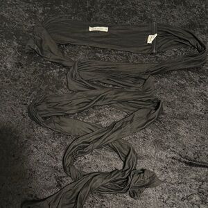 12th Tribe Black Wrap Top